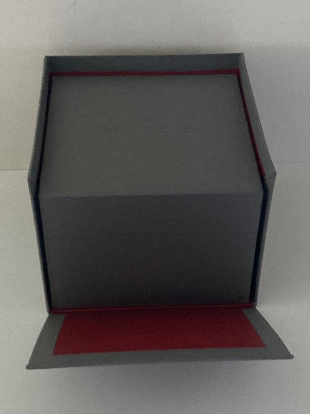 Michele Gray Watch Box/Cushion/Polishing Cloth/Manual/Warranty Card/NEVER USED!! - Picture 9 of 16
